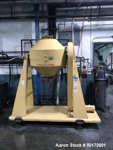 Used- Paul O. Abbe Model RCD-36 Rota-Cone Vacuum Dryer