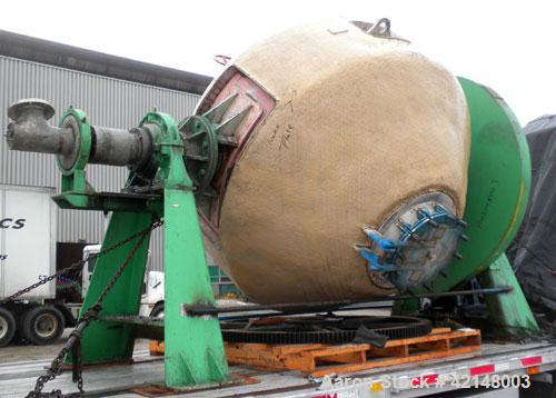 Used Stainless Steel Paul O Abbe Rota-Cone Vacuum Dryer, Model 84RCVD