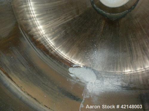 Used Stainless Steel Paul O Abbe Rota-Cone Vacuum Dryer, Model 84RCVD