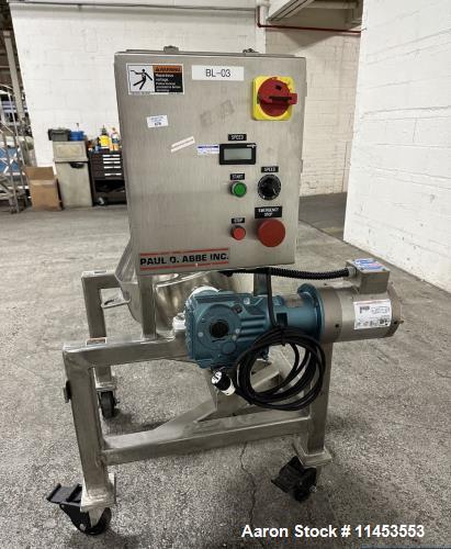 Used-1.1 Cu Ft Paul Abbe Rota-Cone Double Cone Blender