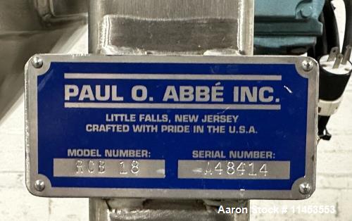 Used-1.1 Cu Ft Paul Abbe Rota-Cone Double Cone Blender