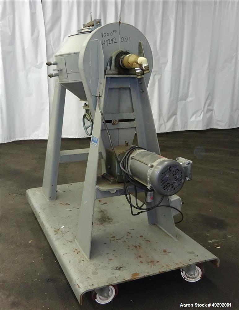 Used Paul O Abbe Rota-Cone Vacuum Dryer, Model RCD 18, Cubic Feet, 304 Stainles