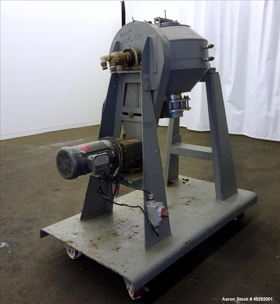 Used Paul O Abbe Rota-Cone Vacuum Dryer, Model RCD 18, Cubic Feet, 304 Stainles