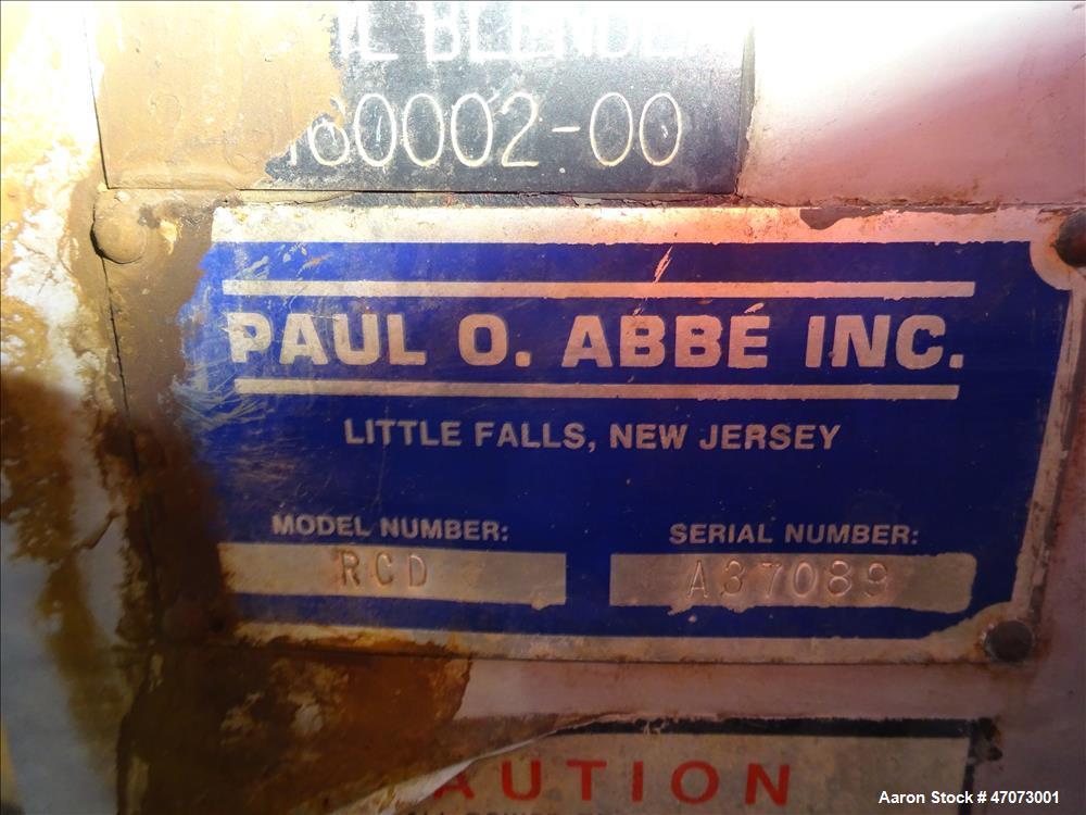 Used Paul O. Abbe Rota-Cone Vacuum Dryer, Model RCD, 304 Stainless Steel.