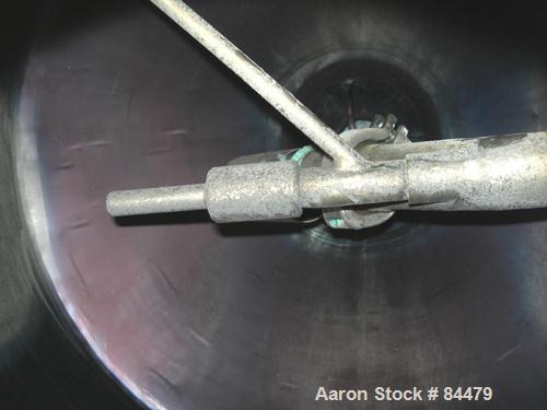 USED: Paul O Abbe Rota Cone vacuum dryer, model RCD, 2.5 cubic feet working capacity, 4.2 total. 304 stainless steel. Internal rated F/V, carbon steel jacket rated 14 psi. 24" diameter x 6" straight ...