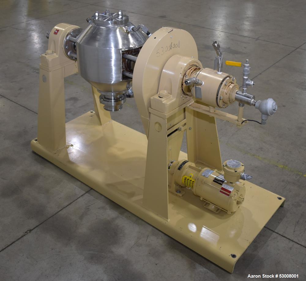 Used Paul O Abbe RCVD-12 Rota-Cone Vacuum Dryer – 304 Stainless Steel
