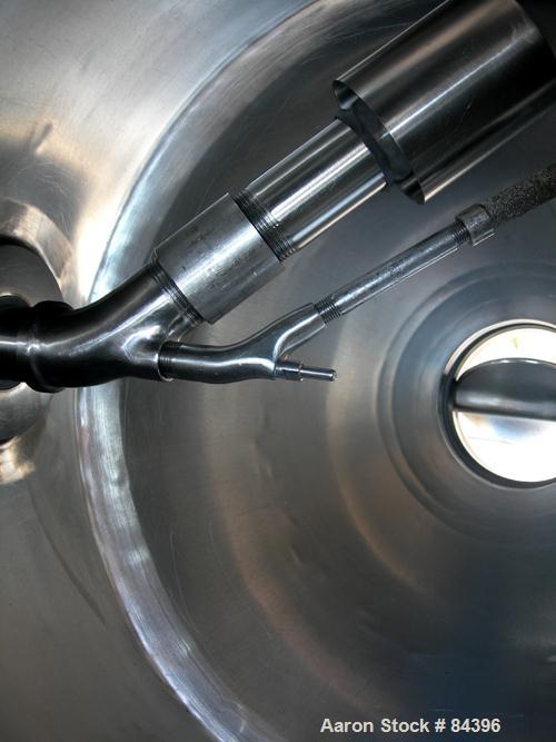 USED: Paul O Abbe Rota-Cone vacuum dryer, model RCVD-24. 2.6 cu ft working, 3.9 cu ft total capacity based on 65% total volume. 304 stainless steel. Twin 45 deg cones rated for full vacuum. Internal ...