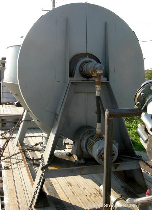 USED: Paul O Abbe Rota Cone vacuum dryer, model RCVD-84, 114 cubic feet working capacity, 172 total, 304 stainless steel. Internal rated F/V, carbon steel jacket rated 14.7 psi. 84" diameter x 26" st...
