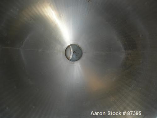 USED: Paul O Abbe Rota Cone vacuum dryer, model RCVD-84, 114 cubic feet working capacity, 172 total, 304 stainless steel. Internal rated F/V, carbon steel jacket rated 14.7 psi. 84" diameter x 26" st...