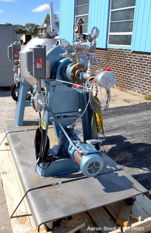 Used Paul O. Abbe Rota-Cone Vacuum Dryer, Model RCVD18, Hastelloy C276. 1.28 Cubic feet working capacity (1.97 total). 180 Grit (#4) polished internal. 18’’ Diameter shell rated Full Vacuum to 14.7 p...