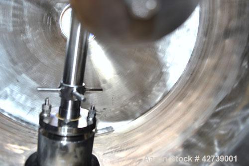 Used Paul O. Abbe Rota-Cone Vacuum Dryer, Model RCVD18, Hastelloy C276. 1.28 Cubic feet working capacity (1.97 total). 180 Grit (#4) polished internal. 18’’ Diameter shell rated Full Vacuum to 14.7 p...