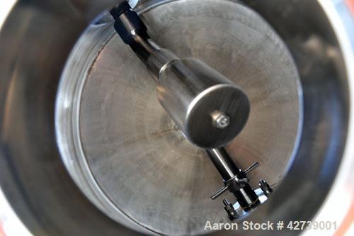 Used Paul O. Abbe Rota-Cone Vacuum Dryer, Model RCVD18, Hastelloy C276. 1.28 Cubic feet working capacity (1.97 total). 180 Grit (#4) polished internal. 18’’ Diameter shell rated Full Vacuum to 14.7 p...