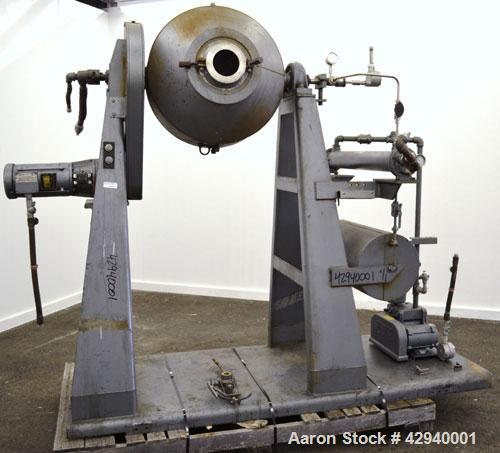Used Stainless Steel Paul O. Abbe Rota-Cone Vacuum Dryer, Model 24RCVD