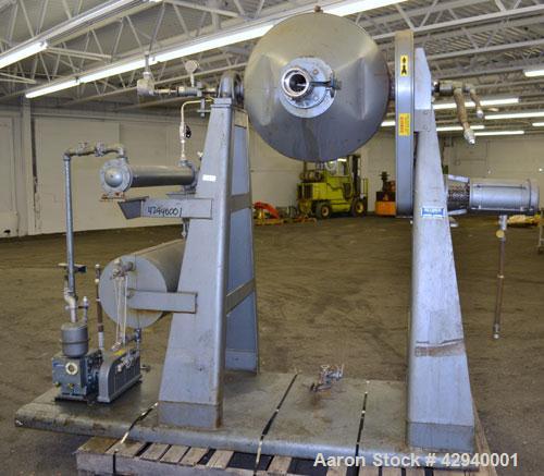 Used Stainless Steel Paul O. Abbe Rota-Cone Vacuum Dryer, Model 24RCVD