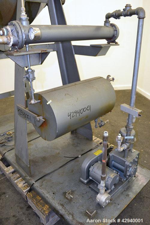 Used Stainless Steel Paul O. Abbe Rota-Cone Vacuum Dryer, Model 24RCVD