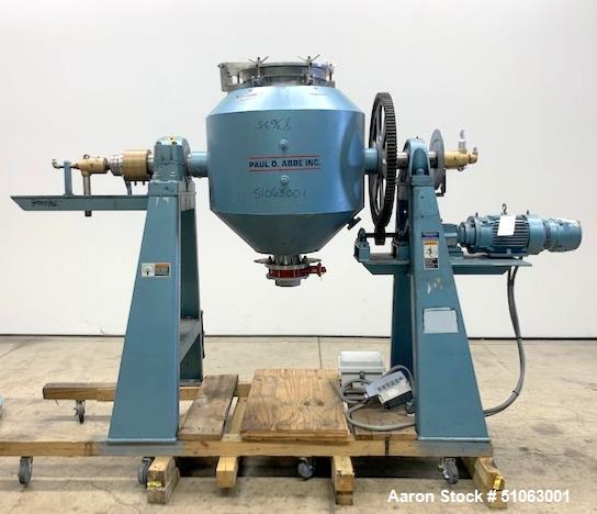 Used- Paul O. Abbe Rota Cone Vacuum Dryer, Model RCVD30S