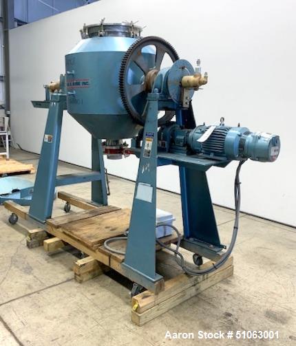 Used- Paul O. Abbe Rota Cone Vacuum Dryer, Model RCVD30S