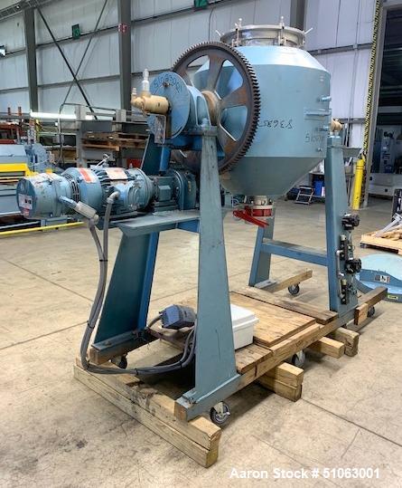 Used- Paul O. Abbe Rota Cone Vacuum Dryer, Model RCVD30S