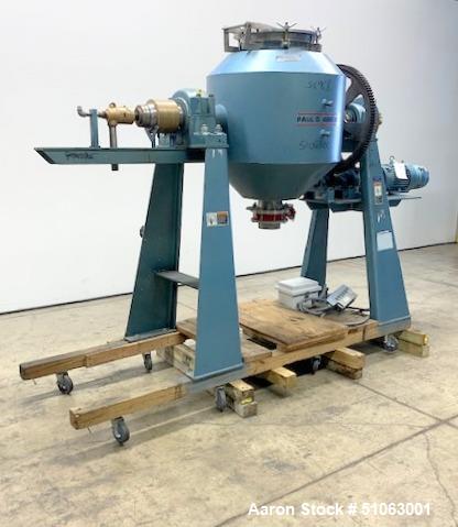 Used Paul O. Abbe Rota Cone Vacuum Dryer, Model RCVD30S