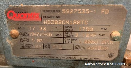 Used Paul O. Abbe Rota Cone Vacuum Dryer, Model RCVD30S