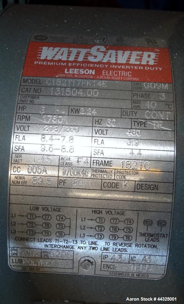 Used Stainless Steel Stokes Conical Vacuum Dryer, Model 159-202