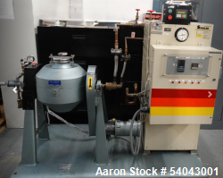 Used Paul O. Abbe 12" Rota-Cone Vacuum Dryer – 0.5 CuFt, T316 Stainless, Skid-Mounted with Sterlco Heater