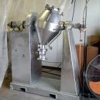 Used Baker Perkins Double Cone Dryer. 3 cubic foot capacity. Stainless steel. Internal rated 20 psig, jacket rated 20 psig at 200 deg C. Hot oil. Mfg. 1981.