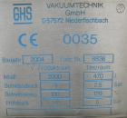 Used GHS Vakuumtechnik Vacuum Dryer. Approximate 42 Cubic Feet Working Capacity (70.6 total), 316 Stainless Steel. Internal rated -1 bar/FV at 120 deg C (248 deg F). Stainless steel jacket rated 2.5 ...
