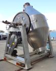 Used Stainless Steel Gemco Double Cone Vacuum Dryer