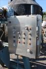 Used Gemco Double Cone Vacuum Dryer, Model Formulator, Approximately 40 Cubic Feet Working Capacity, 304 Stainless Steel. Maximum material density 65 pounds per cubic foot. Internal rated Vacuum at 5...