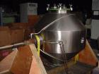 Used-Gemco Dryer Double Cone, 20 Cubic Feet, Stainless Steel with Teflon Lining, Vacuum.  48