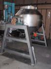 Used Gemco Double Cone Vacuum Dryer. 20 cubic foot working capacity, Hastelloy C276. Maximum material density 150 pounds per cubic foot. Jacket rated 30 psi at 250 deg F, 49