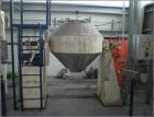 USED: Klein double cone dryer. Material of construction is stainless steel on product contact parts. Working capacity is 17.7 cu ft (500 liter). Double jacketed. Inside rated for full vacuum (-1) and...