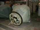 Used Patterson Double Cone Dryer, Model 1410. Size 70 cubic feet; design pressure 25 psig (jacket side); design temperature 300 deg F; motor 10 hp; 1800 rpm; 330/575 volt, 3 phase, 60 hz; SEW Eurodri...