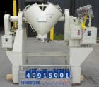Used Patterson Kelley Twin Shell Solids Processor, 2 cubic feet, 304 stainless steel. Maximum material density 100 pounds per cubic foot. Internal rated full vacuum, carbon steel jacket rated 30 psi ...