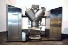 Used Patterson-Kelley Twin Shell Vacuum Tumble Dryer, 10 Cubic Feet, 316L Stainless Steel. Internal rated for full vacuum, 304 stainless steel jacket rated 30 psi at 250 degrees F. Maximum material d...