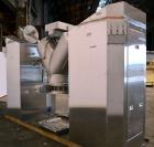 Used Patterson-Kelley Twin Shell Vacuum Tumble Dryer, 10 Cubic Feet, 316L Stainless Steel. Internal rated for full vacuum, 304 stainless steel jacket rated 30 psi at 250 degrees F. Maximum material d...