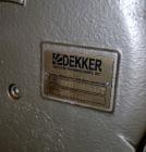 Used Patterson-Kelley Twin Shell Vacuum Tumble Dryer, 10 Cubic Feet, 316L Stainless Steel. Internal rated for full vacuum, 304 stainless steel jacket rated 30 psi at 250 degrees F. Maximum material d...