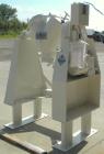 Used Patterson-Kelley 1 Cubic Foot Twin Shell Dry Blender, 304 Stainless Steel. (2) 11