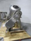 Used Patterson-Kelley Twin Shell Solids Processor, 20 Cubic Feet. Stainless steel construction, 65#/cu ft max density, rated full vacuum at 250 internal, jacketed for 30 psi at 250 f, apporximately 2...