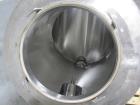 Used Patterson-Kelley Twin Shell Solids Processor, 20 Cubic Feet. Stainless steel construction, 65#/cu ft max density, rated full vacuum at 250 internal, jacketed for 30 psi at 250 f, apporximately 2...