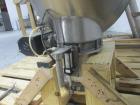Used Patterson-Kelley Twin Shell Solids Processor, 20 Cubic Feet. Stainless steel construction, 65#/cu ft max density, rated full vacuum at 250 internal, jacketed for 30 psi at 250 f, apporximately 2...