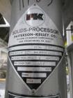 Used Patterson-Kelley Twin Shell Solids Processor, 20 Cubic Feet. Stainless steel construction, 65#/cu ft max density, rated full vacuum at 250 internal, jacketed for 30 psi at 250 f, apporximately 2...