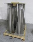 Used Patterson-Kelley Twin Shell Solids Processor, 20 Cubic Feet. Stainless steel construction, 65#/cu ft max density, rated full vacuum at 250 internal, jacketed for 30 psi at 250 f, apporximately 2...
