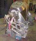 USED: Patterson Kelley 10 cubic foot twin shell solids/processor blender, 316L stainless steel. Max material density 60#/cubic foot. Internal rated approx FV at 250 deg F, carbon steel jacket with st...