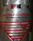 USED: Patterson Kelley 10 cubic foot twin shell solids/processor blender, 316L stainless steel. Max material density 60#/cubic foot. Internal rated approx FV at 250 deg F, carbon steel jacket with st...