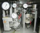 USED: Patterson Kelley mini processor 8 quart (.26 cubic foot) twin shell vacuum dryer, 316 stainless steel. Internal rated FV at 212 deg F, stainless steel jacket rated 30 psi at 212 deg F. Max mate...