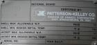 USED: Patterson Kelley mini processor 8 quart (.26 cubic foot) twin shell vacuum dryer, 316 stainless steel. Internal rated FV at 212 deg F, stainless steel jacket rated 30 psi at 212 deg F. Max mate...