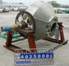 Used Patterson Pump Company Double Cone Dryer, model 415, 29 cubic feet working capacity, 41.42 total, 316 stainless steel. Internal rated FV/30 psi @ 350 degrees F, jacket rated 45 psi @ 350 degrees...