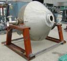 Used Patterson Pump Company Double Cone Dryer, model 415, 29 cubic feet working capacity, 41.42 total, 316 stainless steel. Internal rated FV/30 psi @ 350 degrees F, jacket rated 45 psi @ 350 degrees...
